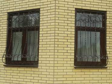 кованые дутые решетки