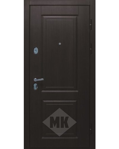 металлическая дверь с отделкой темным мдф винорит в туле