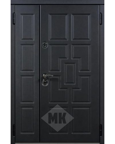 металлическая тамбурная двустворчатая дверь мдф в туле