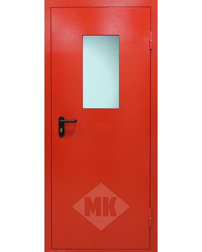 эскиз технической двери из металла с окрасом нитроэмаль красного цвета в туле