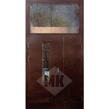 дверь со стеклянной вставкой и верхней створкой