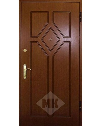 стальная дверь со шпонированным мдф и ламинатом, стандартная ручка в туле